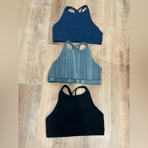 Lululemon Energy Bra High Neck Bundle Size 8